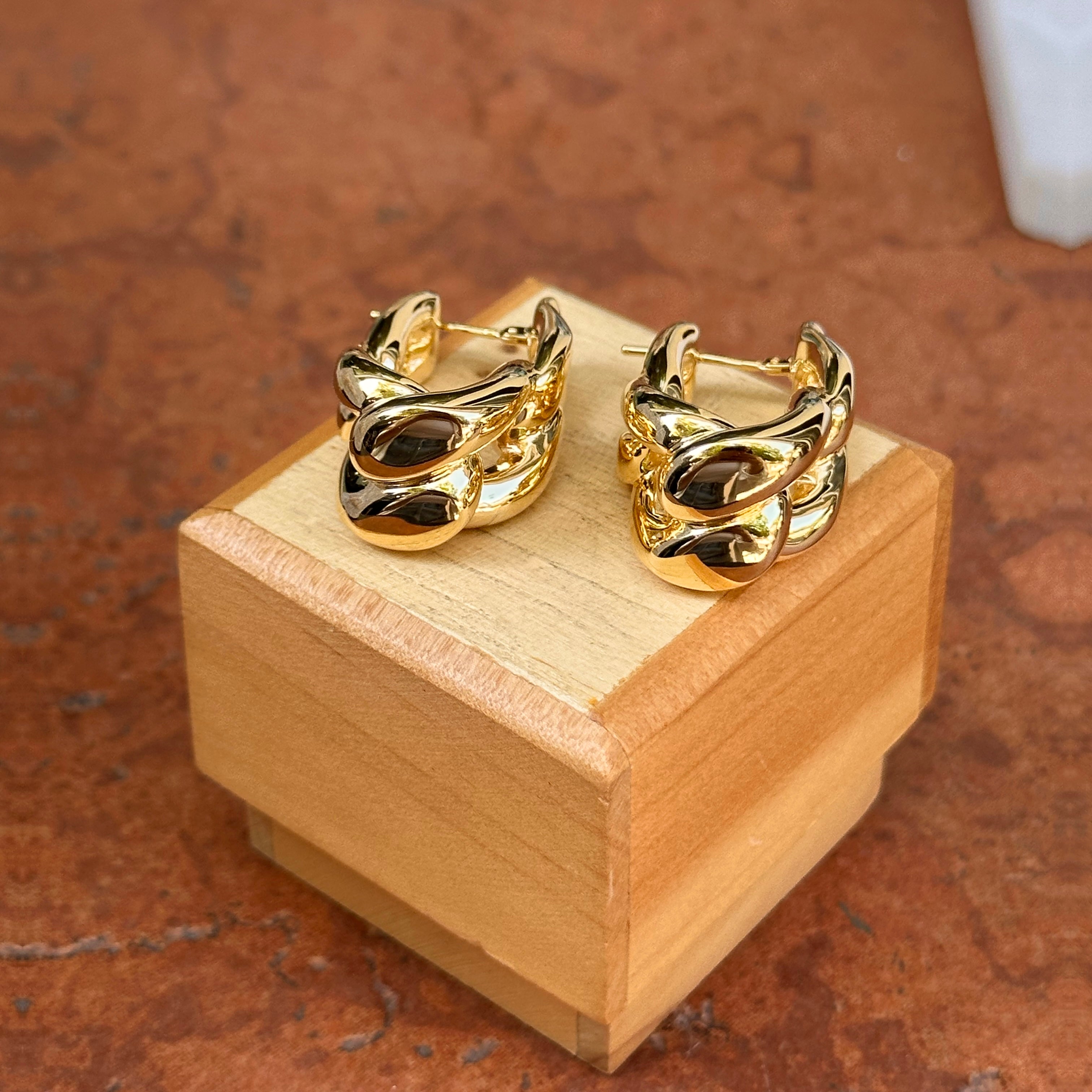 Unique Men Stainless Steel Classic Cross Heart Stud Earrings Golden Gift  Box L30 | eBay